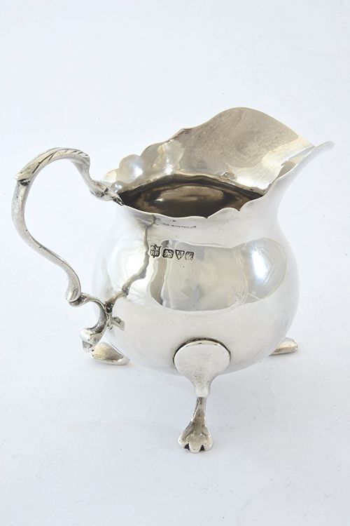 fig 1. Edwardian Silver Cream Jug - Chester 1907