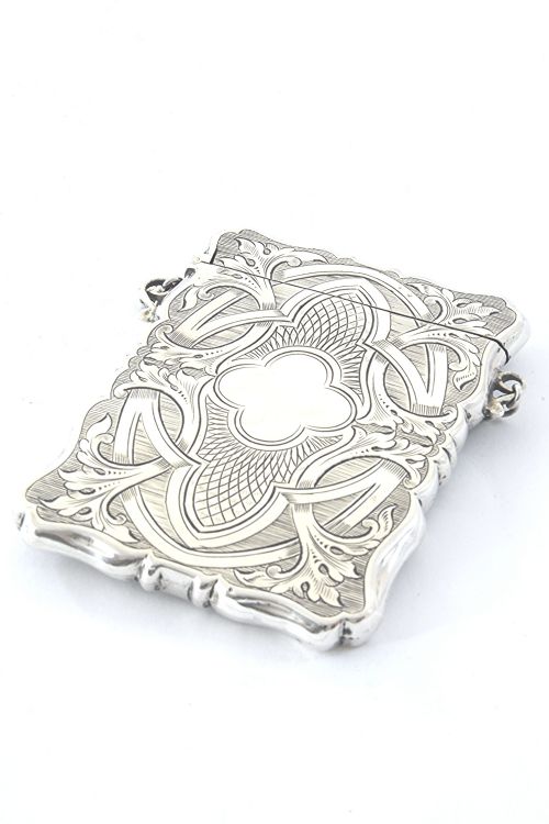 Victorian Silver Card Case 1857