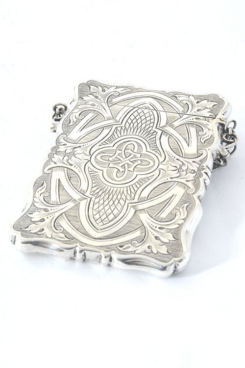 fig 1. Victorian Silver Card Case 1857