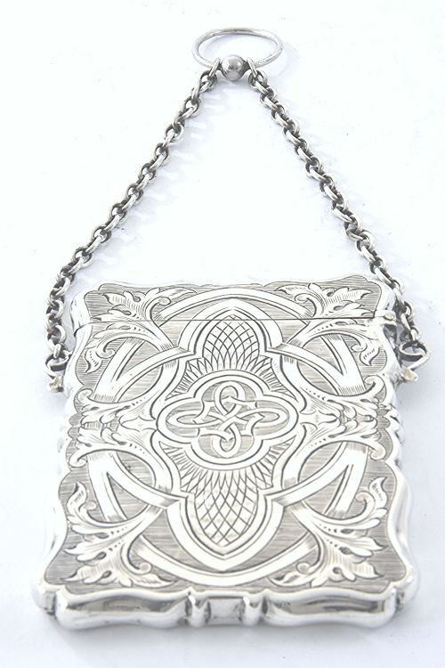 fig 2. Victorian Silver Card Case 1857