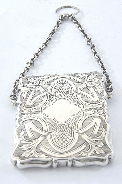 fig 4. Victorian Silver Card Case 1857