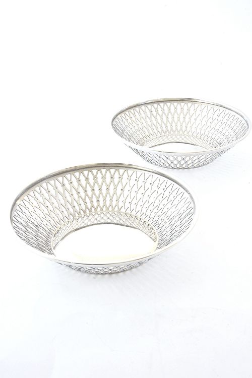 Pair of Silver Bonbon Dishes 1912