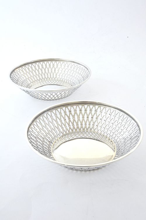 fig 2. Pair of Silver Bonbon Dishes 1912