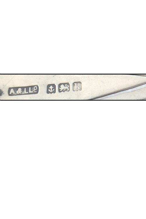 fig 3. Edwardian Silver Trowel Bookmark 1909