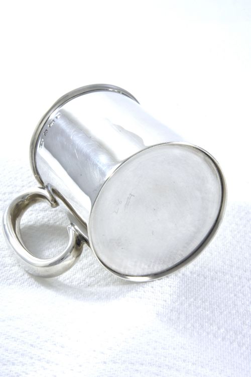 fig 2. Edwardian Silver Christening Tankard 1906