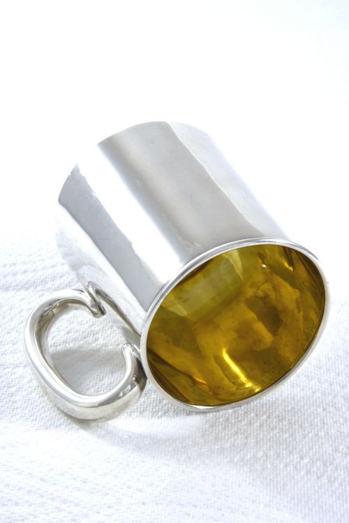 fig 4. Edwardian Silver Christening Tankard 1906