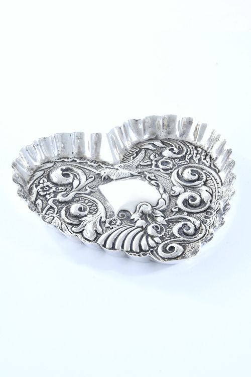 Victorian Heart-shaped Pin Dish 1894