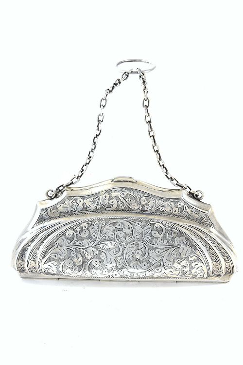 fig 1. George V Silver Evening Purse 1919