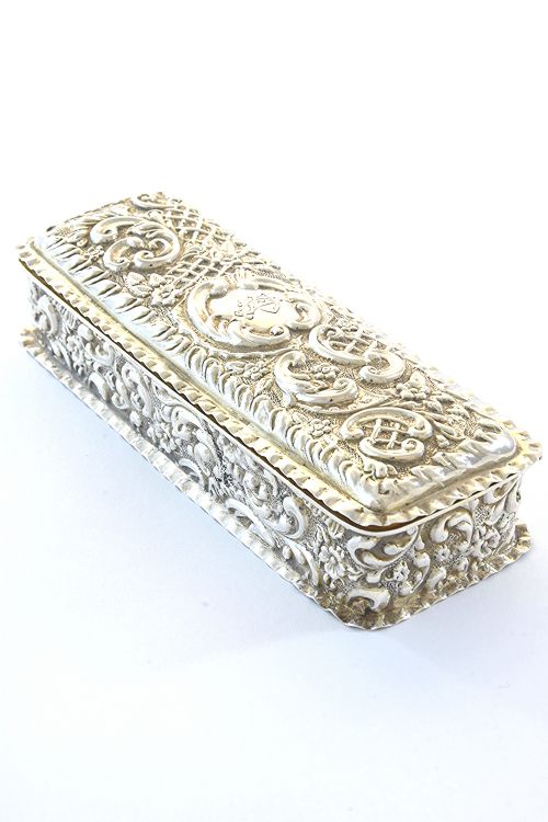 Victorian Silver Trinket Box 1899