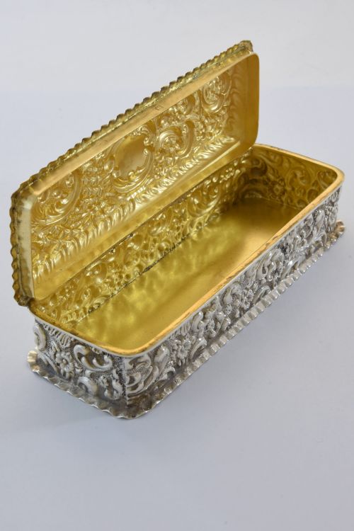 fig 2. Victorian Silver Trinket Box 1899