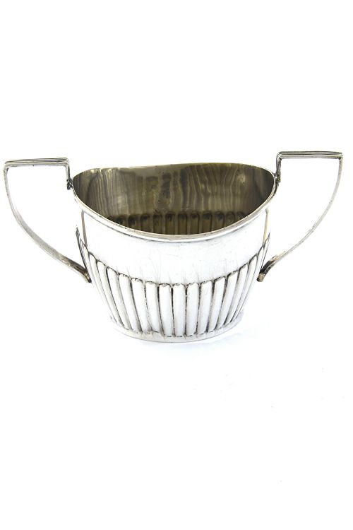fig 1. Victorian Silver Cream Jug & Sugar Bowl – Chester 1901
