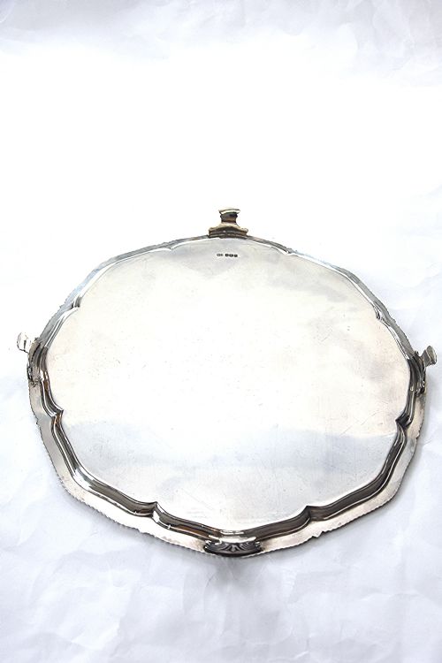 fig 1. Antique Silver Salver 1918