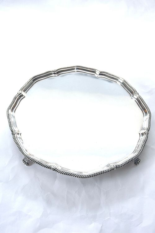 fig 2. Antique Silver Salver 1918