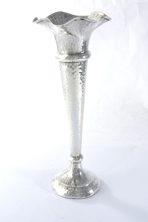 fig 1. Edwardian Silver Trumpet Vase 1910