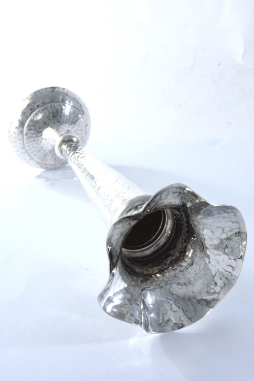 fig 2. Edwardian Silver Trumpet Vase 1910