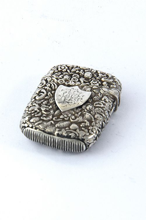 fig 2. Victorian Silver Vesta Case 1885