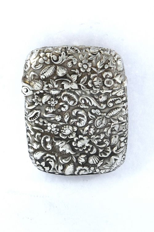 fig 3. Victorian Silver Vesta Case 1885