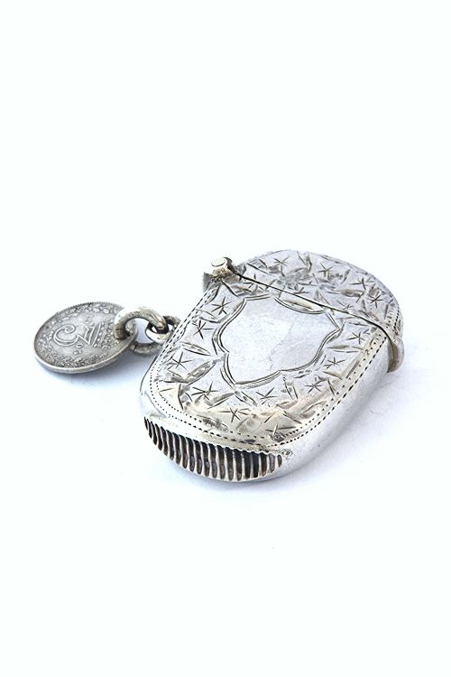 fig 2. Victorian Silver Vesta Case 1897