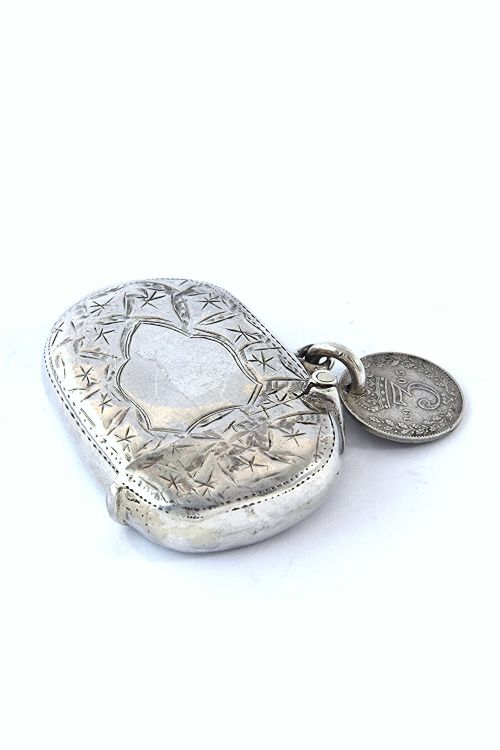 fig 4. Victorian Silver Vesta Case 1897