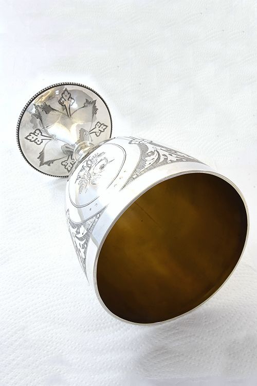 fig 2. Large Victorian Silver Goblet 1873