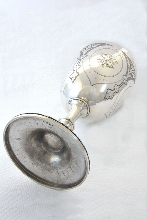 fig 4. Large Victorian Silver Goblet 1873