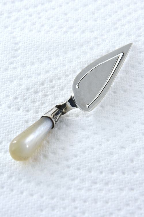 fig 1. Victorian Silver Bookmark (Trowel) 1893