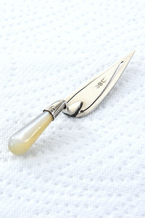 fig 2. Victorian Silver Bookmark (Trowel) 1893
