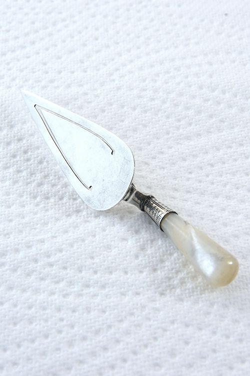 fig 2. Edwardian Silver Bookmark (Trowel) 1909