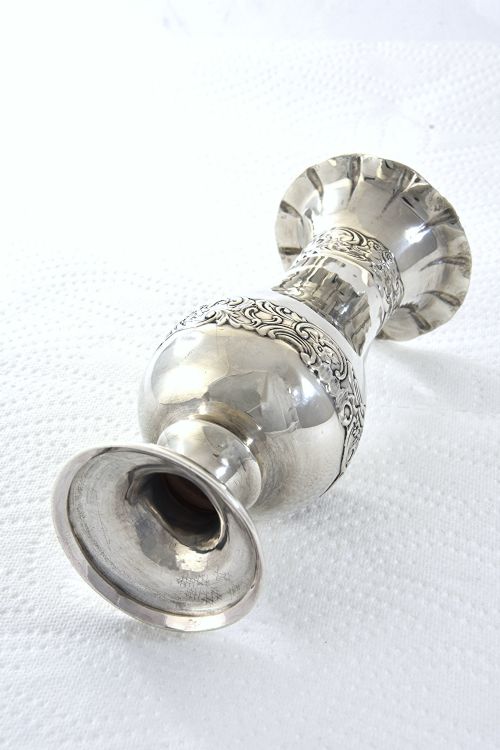 fig 3. Victorian Silver Posy Vase 1896 – William Comyns
