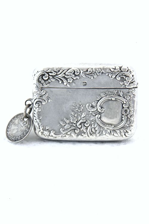 fig 1. Victorian Silver Vesta Case 1899