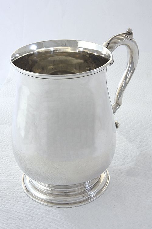 fig 1. George V Silver Tankard (1 Pint) 1936