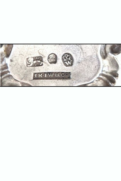 fig 1. George III Silver Decanter Label (Port) 1814