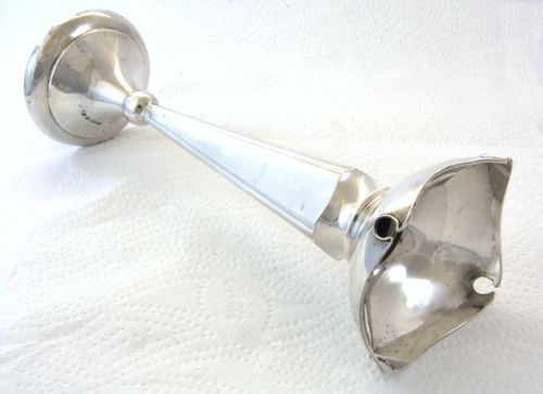 fig 1. George V Silver Trumpet Vase 1912