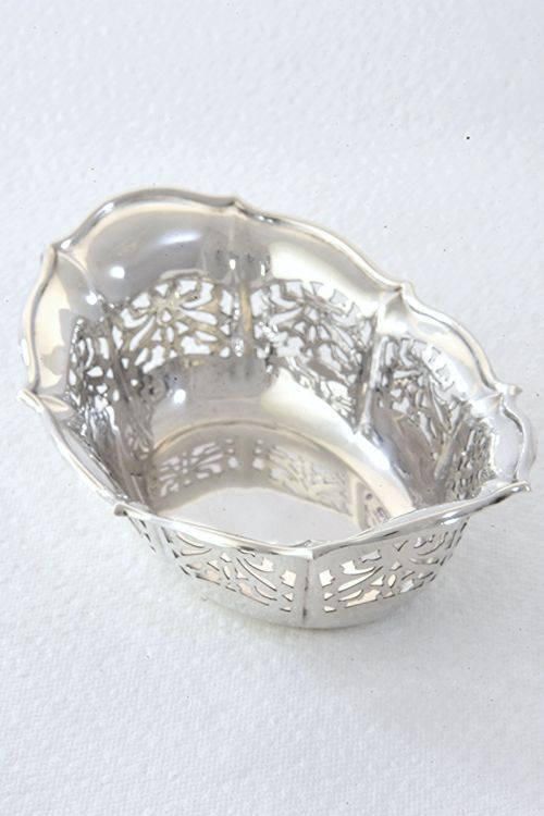 George V Pierced Silver Dish 1926