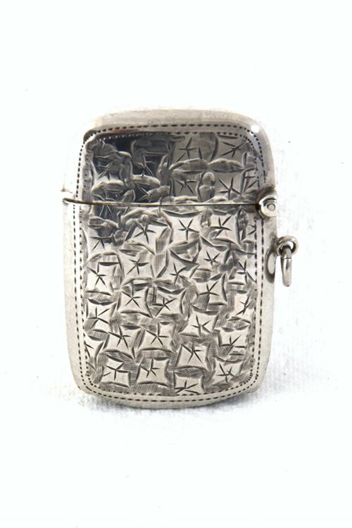 fig 1. George V Silver & Gold Vesta Case 1916