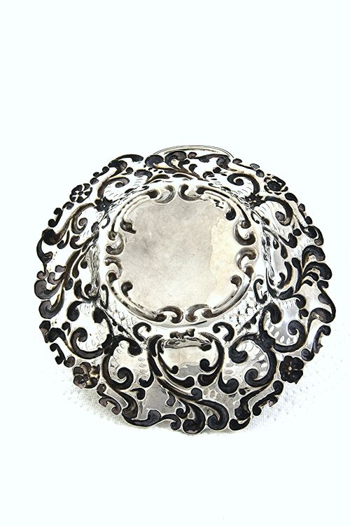 fig 2. Pair of Edwardian Silver Bonbon Dishes 1902