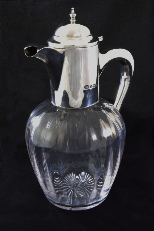George V Silver Mounted Claret Jug 1912