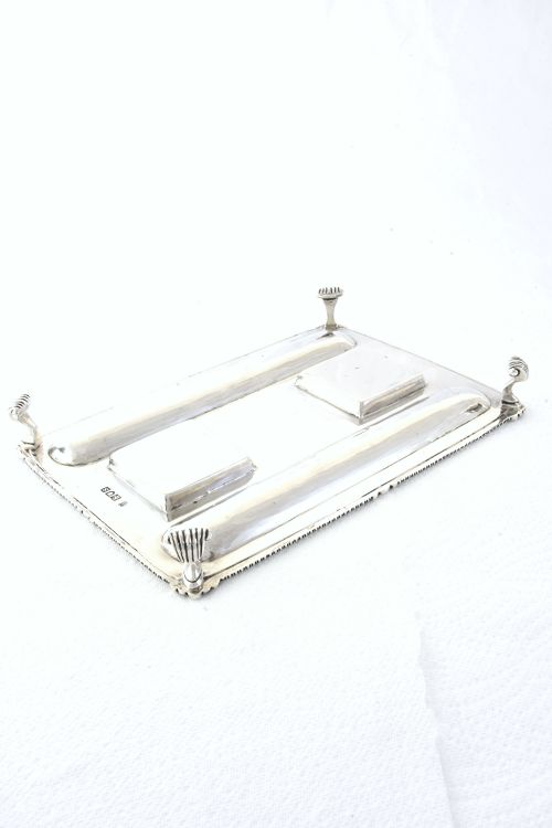 fig 4. George V Silver Inkstand 1913