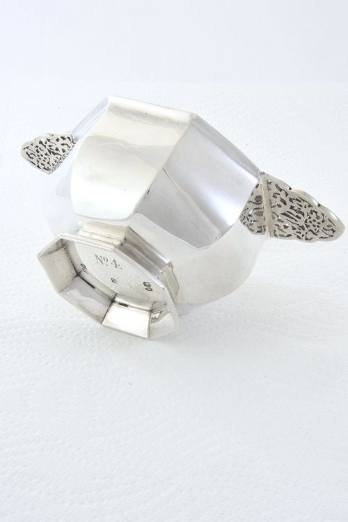 fig 3. Victorian Octagonal Silver Quaich 1884