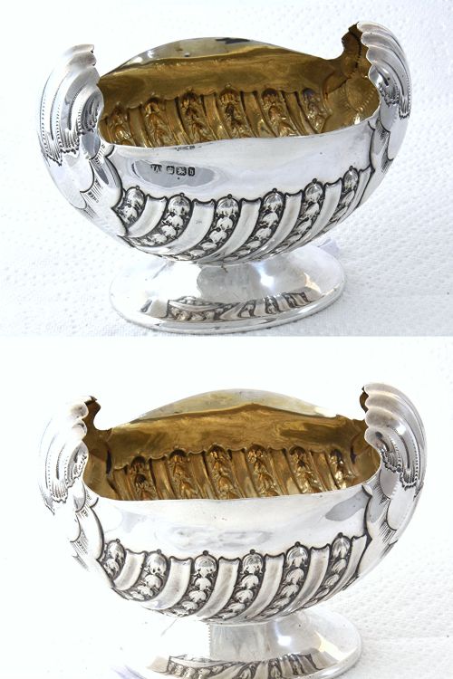 fig 1. Victorian Silver Sugar Bowl 1900
