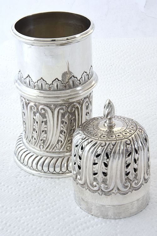 fig 2. Large Victorian Silver Sugar Shaker 1899