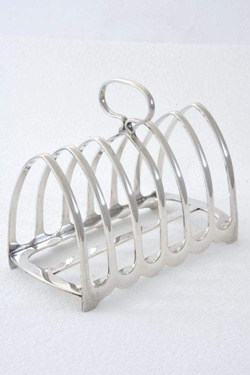 George V Silver Toast Rack (6 Slice) - 1918