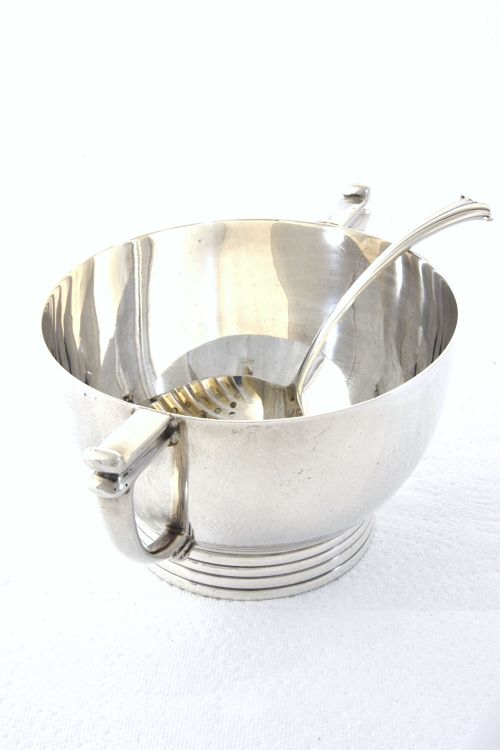 fig 2. Solid Silver Sugar Bowl & Sugar Sifter 1946