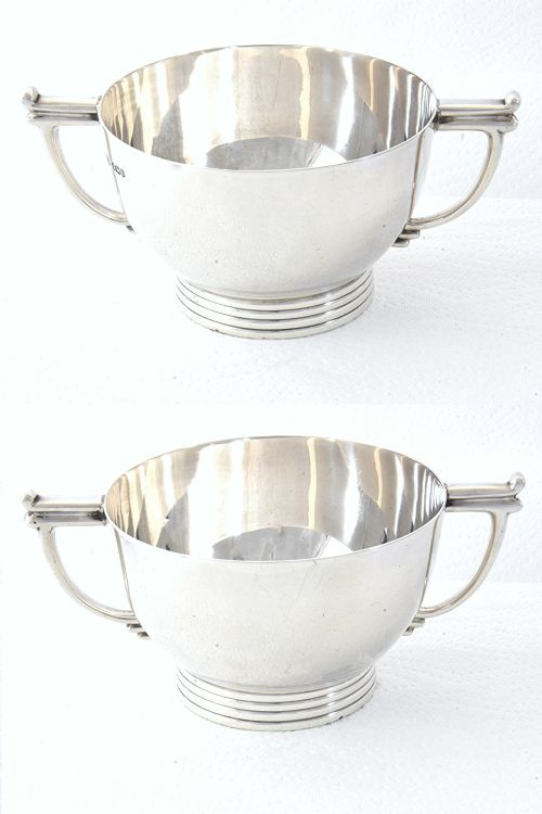 fig 3. Solid Silver Sugar Bowl & Sugar Sifter 1946