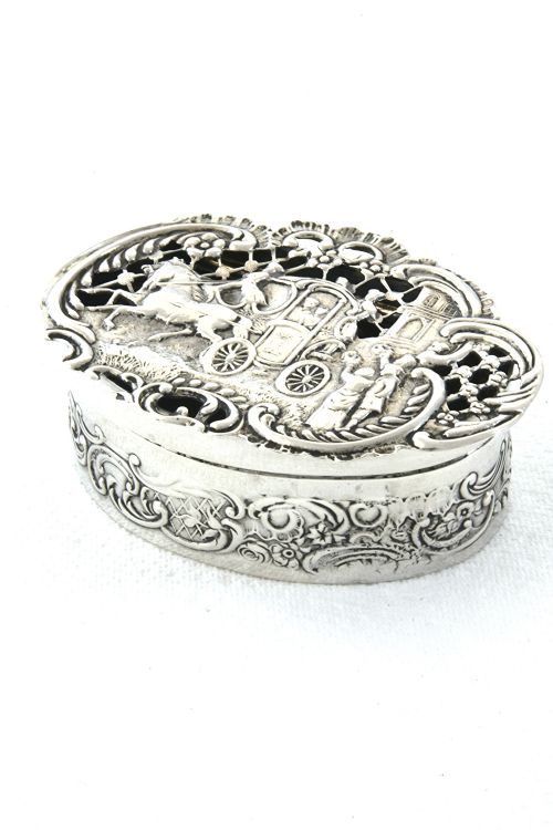 fig 2. Edwardian Silver Potpourri Box - 1905