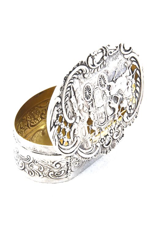 fig 4. Edwardian Silver Potpourri Box - 1905