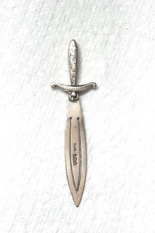 George V Silver Bookmark (Sword) 1924