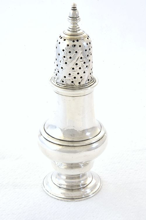 fig 1. George III Silver Sugar Shaker 1763