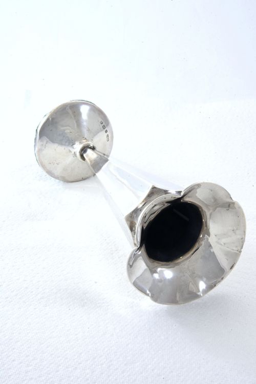 fig 3. Edwardian Silver Trumpet Vase 1907