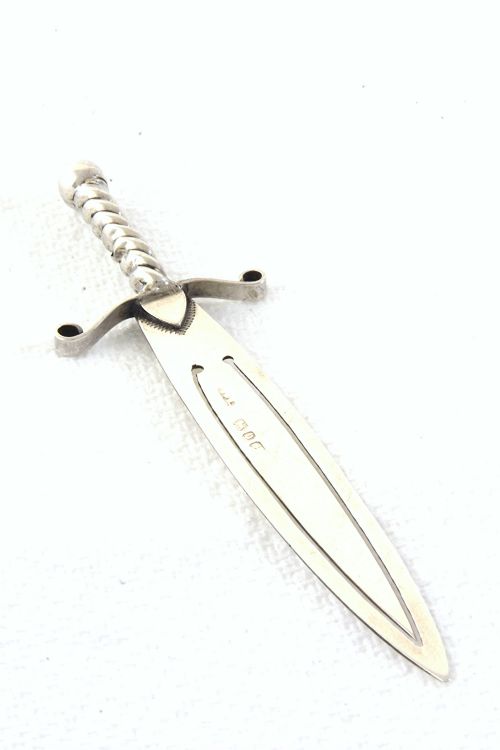 Victorian Silver Bookmark (Sword) 1895
